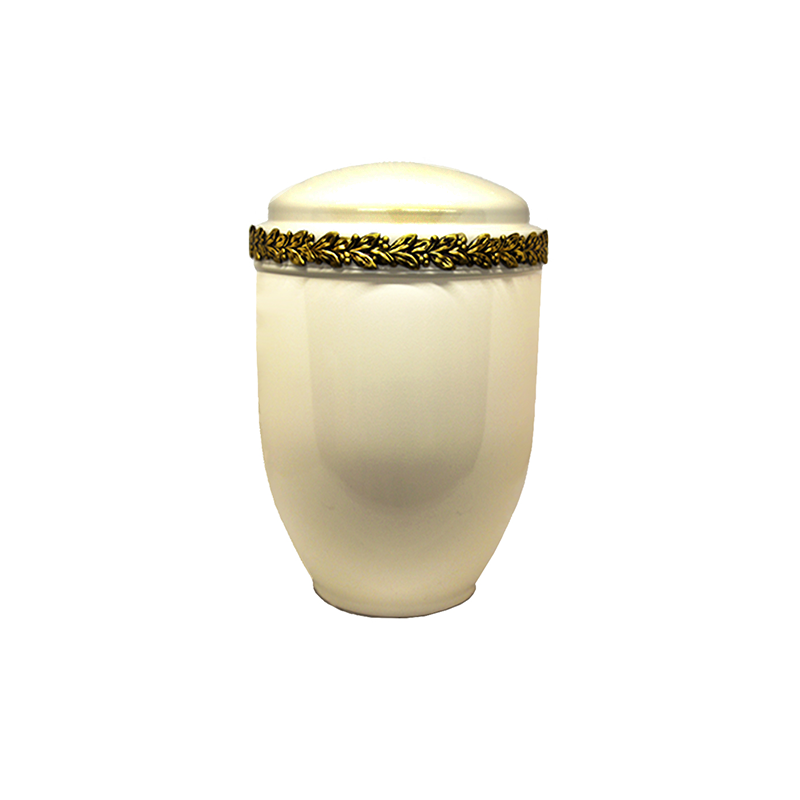 URNAS PARA CENIZAS RELIEVE BLANCO HUESO LAURE