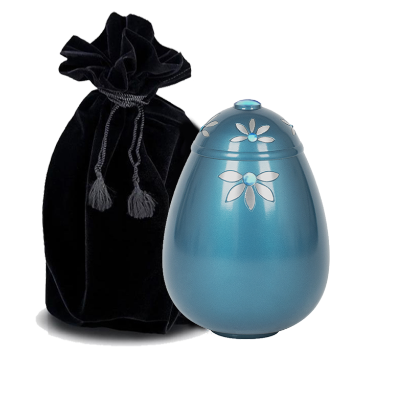 URNAS PARA CENIZAS URNA EGG BLUE