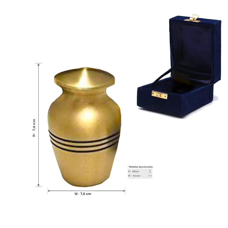 MINI URNA RELICARIO LATON TREE LINE