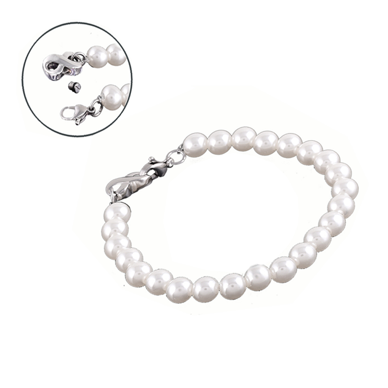 JOYA PORTACENIZAS PULSERA PERLAS