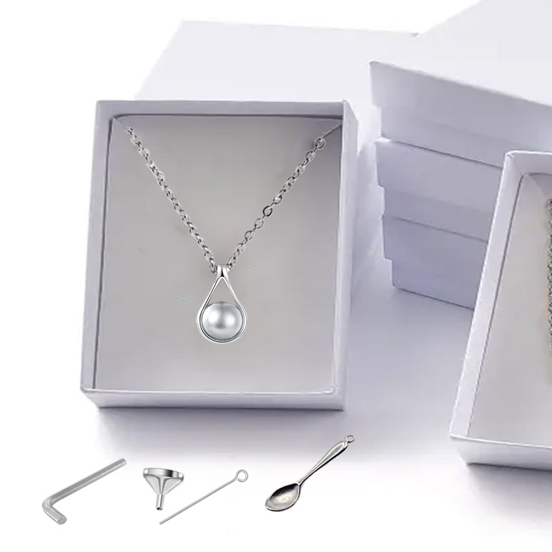 JOYA PORTACENIZAS PERLA TRASERA BLANCA